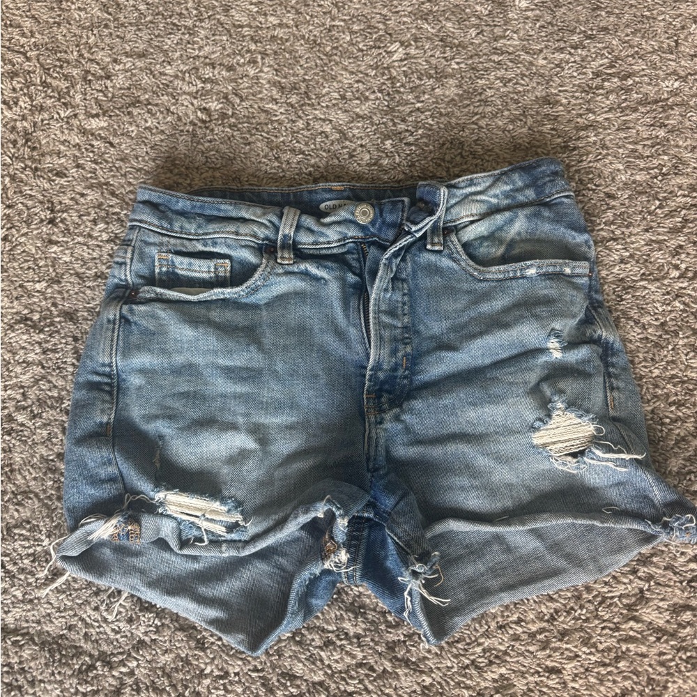 Distressed old navy Light Blue Denim Women's Shorts
